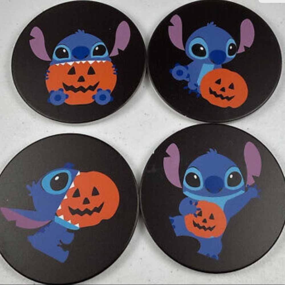 Stitch Halloween coasters